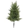 Milageto Pianta Artificiale Da Interno, 50 Cm Ramo Di Pino Finto in Plastica, Albero Decorazioni Natalizie Con Picchetto, Piante Finte Da Esterno per Terreno E Nei Vasi