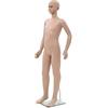 vidaXL Manichino Bambino Figura Intera Beige Modello Espositore Indossatore