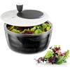 GEFU 28170 - Centrifuga per insalata Rotare, con manovella e infusore, beccuccio integrato per acqua, 3 pezzi