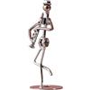 F Fityle Statua di Uomo Musicale, Musicista, Musicista, Scultura, Decorazione per la casa, Fili di Ferro e Viti, Statua, Statuetta Artistica per la scrivania, Tubo di Canna