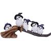 Nemesis Now Bastone di scopa piumato 26 cm, resina, bianco, figura di gufo, ornamento gufo bianco, regalo da collezione, fuso in resina finissima, sapientemente dipinto a mano