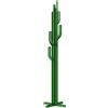 Qiydia Attaccapanni da Terra, Appendiabiti A Forma di Cactus con 4 Ganci per Vestiti, Cappelli, Borse, Appendiabiti in Metallo per Ingresso, Camera da Letto, Corridoio(175cm/69inch, Green)