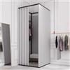 TEENKON Spogliatoio portatile con tenda ombreggiante da usare in ufficio, centro commerciale, boutique, casa, protezione temporanea per la privacy mobile (Grigio, 120x120x200 cm)