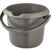 keeeper Secchio con Scala Graduata Integrata e Manico Ergonomico, 5 L, Mika Eco Line, Eco-Grigio