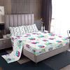 Loussiesd - Set di biancheria da letto per ragazzi e ragazze con motivo gufo boho, lenzuola per genitori e bambini, foglie botaniche, set di biancheria da letto con decorazioni animali selvatici