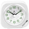 justaminute LOWELL SVEGLIA QUARZO ANALOGICA CON LUCE SNOOZE E SUONERIA IN 6 VERSIONI JA7086 (Bianca Quadrata)