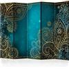 murando - Paravento Decorativo Bifacciale Astratto 225x172 XXL 5 Pannelli Divisori - Stampa su due Lati su Tela in TNT - Separatore Divisorio per la Casa - Protezione dai Rumori - Oriente f-A-0146-z-c