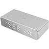 POFET Sveglia con Ricarica Wireless con Display LED, Ricarica Rapida per Ufficio, Camera da Letto