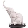 danila-souvenirs Statua decorativa in marmo/statuetta/scultura elefante bianco 10,5 cm