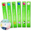 ETIKIDS 6 Fettucce per Appendere i Vestiti. Etichette Personalizzate appesa a un gancio. Nastro Tessuto per Appendere Giacche. (Verde)
