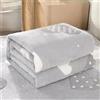 FANSU Coperta Plaid in Flanella Super Morbida, Grande, Soffice e Calda Inverno Coperta in Pile, Moderno Coperta per Letto Singolo e Matrimoniale, Coperta per Divano Poltrona (120x200cm,Amore Grigio)