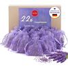 Quertee Bustina di lavanda profumata, 22 x 6 g, protezione contro le tarme nell'armadio, per dormire e rilassarsi