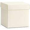 Aurora Store 20 Scatole in Cartone con Coperchio Bianco Pieghevole Fai da Te 14x14x12 cm bomboniera Matrimonio Battesimo Comunione Regalo Muffin Porta Confetti