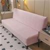 Hixingo Copridivano Senza Braccioli Lavabile, Copridivano 3 Posti Tinta Unita Moderna Antiscivolo, Copri Divano Elasticizzato Fodera per Divano Letto Clic Clac (L:190-225cm,Rosa)