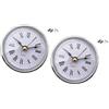 Ldbuejiaja Quadrante bianco 65 mm rotondo orologio inserto con oro o argento Trim per orologi da tavolo testa inserto