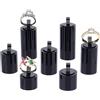 AHANDMAKER Espositore per anelli in acrilico nero, 7 misure, a forma di colonna, per gioielli, fiere, controsoffitto, decorazione per la casa