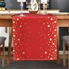 Brylleii Natalizio Runner da Tavolo Oro 33 x 140 cm Rosso Runner Tavola Pois Dorati Moderno Lavabile Decorazione da Centro Tavolo Centrini Moderni per Sala da Pranzo Festa Cucina Invernale