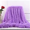 FANSU Coperta in Pelliccia Sintetica per Divano, Calda Soffice Coperta in Pile di Corallo Coperta Decorativa Traspirante Inverno Coperte da Letto in Peluche (Viola,80 * 120cm)