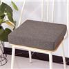 Generico cuscino di seduta Cuscino per sedia in memory foam per poltrona, cuscino di rialzo antiscivolo, cuscino per sedia confortevole per interni ed esterni, auto, ufficio, divano (45x45x8 cm, grig