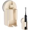 Rieoany 2 PCS Porta Spazzolino Elettrico da Muro Porta Testine Spazzolini Elettrici Portaspazzolini da Bagno Bambini - Ventosa Senza Fori, Universale, Bianco, Organizer Bagno per Dentifricio