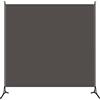 Homgoday Paravento a 1 Pannello Antracite 175x180 cm, Divisorio per Ambienti Paravento da Interno Separé Divisorio Pannelli Divisori per Interni Casa