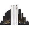 Balvi Fermalibri Skyline Colore Nero Si illumina nell'oscurità Metallo