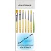 DaVinci ESPACE BEAUX ARTS Set di pennelli Rotondi Sintetici di da Vinci DEFET GmbH 303. 1, 4,8 DEFET GmbH 304, 4, 6,10, per Pittura ad Acqua, Olio e Acrilico