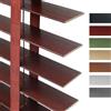 Generico Tende Veneziane Legno 45cm 60cm 75cm 90cm 100cm 120cm, Veneziane Orizzontali per Interni/Esterno, Tende Veneziana Massiccio per Porte Finestre, Facili da Montare(Colore sequoia)