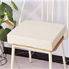 Generico cuscino di seduta Cuscino per sedia in memory foam per poltrona, cuscino di rialzo antiscivolo, cuscino per sedia confortevole per interni ed esterni, auto, ufficio, divano (50x50x5 cm, beig