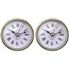Ldbuejiaja Quadrante bianco 65 mm rotondo orologio inserto con oro o argento Trim per orologi da tavolo testa inserto