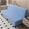 Hixingo Copridivano Senza Braccioli Lavabile, Copridivano 3 Posti Tinta Unita Moderna Antiscivolo, Copri Divano Elasticizzato Fodera per Divano Letto Clic Clac (L:190-225cm,Blu)