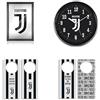 JUVENTUS Specchio con cornice, Con Scatola, Grafica Logo, Bambini e Ragazzi + 2 Segnaporta, Con Stampa Digitale, Idea Regalo +OROLOGIO DA PARETE