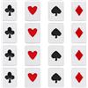 SUPERFINDINGS 48 pz 4 Toppe per Carte da Gioco Stile Poliestere Termoadesive/Cucite toppa Applique da Poker Cuore Rosso Nero Diamanti Picche