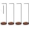 HFDONGL 4 Pezzi Porta Incenso per Bastoncini Supporto per Bastoncini di Incenso Bruciatore di Incenso con Base in Legno Fatto a Mano Portabastoncini di Incenso per Yoga Meditazione Aromaterapia Ufficio