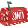 IlGruppone Cassetta delle Lettere di Babbo Natale in Metallo Decorazione Natalizia Idea Regalo Letterina Santa Claus Gadget Natale Cassette della Posta Ornamento Natalizio Polo Nord North Pole