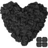 Disnace 1200 Pezzi Petali di Rosa, Petali di Fiori Artificiali Petali di Seta Per Matrimonio san Valentine e Fidanzamento, Proposta Di Matrimonio, Compleanno, Atmosfera Romantica (Nero)