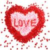 JSTHHTT 3000 Pezzi Petali di Rosa Finti, Petali Artificiali Rossi, Petali di Rosa Artificiali, Petalo Rosa di Seta, Petali di Rossi, per Matrimonio, San Valentino, Centro Tavola, Compleanno, Atmosfera