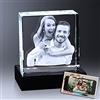 Naispanda Foto di Cristallo 3D Personalizzata, Cristallo 3D Personalizzato con Foto, Cornice per Foto, Foto di Cristallo con Incisione Laser, Miglior Regalo Memorabile per Memoriale, Matrimonio, Compleanno