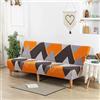 LJQAIZYL Copri Divano Senza Bracciolo Elasticizzato Antigraffio Copridivano Clic Clac 3 2 Posti Senza Braccioli Antiscivolo Lavabile Rimovibile Fodera per Futon Divano Letto Pieghevole (150-190cm,C)