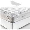 Generico Topper piuma 5 cm - PIUMA NATURALE Trapuntato e Soffice, 100% Anallergico e Traspirante, corregge i difetti del materasso FILL BALL PIUMAVERGINE IM. DA 700G./MQ (BIANCO, MATRIMONIALE 170X200X5)