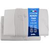 Baldiflex Emporio, Coppia di Cuscini Saponetta Memory Foam H 15 cm, Silver Safe, Altezza 15 cm