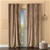 fashion home Pagano Pannello Tenda Arredo in Velluto con Anelli 140x280 cm Linea Oro per Interni, colore Tortora