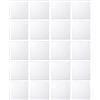 DRERIO 20 Pezzi Specchio Piastrelle Autoadesive Acrilico Specchio Quadrato Piccolo Specchio per Artigianato Specchio in Plastica Mini Specchio Adesivi Tessere Mosaico per Artigianato (10 * 10 cm)