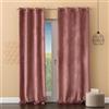fashion home Pagano Pannello Tenda Arredo in Velluto con Anelli 140x280 cm Linea Oro per Interni, colore Rosa