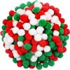 TOAOB THE ONE AND ONLY BABY TOAOB 300 Pezzi Pompom per Lavoretti 20mm Pompon Rosso Bianco Verde | Piccoli Pompom Di Feltro, per Cucito Fai Da Te Decorazioni Festa Artigianato