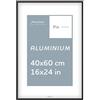 Pix FRAMES Cornice Foto - 40x60 cm - Portafoto da Parete in Alluminio - Elegante Cornici da Parete - Porta Foto da Muro - Leggera Quadretti da Parete - Moderno Portafoto - Nero