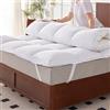 DOWNFOCUS Coprimaterasso 140 x 200 cm in 100% piume Goose, altezza 7 cm con piume Goose, topper 100% cotone, rivestimento in piuma, certificato Öko-Tex 100 classe 1, downpass