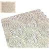 The Leonardo Collection William Morris, set di 4 tovagliette natalizie a forma di carciofo, facili da pulire, antiscivolo, per piatti piani e decorazioni da tavola, resistenti per casa e cucina