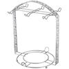 BIlinli Placcatura in Argento Tazza da caffè Hob Cup Dish Rack può Appendere la Maggior Parte delle 6 Tazze e piattini Supporto in Metallo