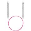 Addi Maglieria Ago, Metallo Plastica, Rosa/Argento, 80cm, 4.50mm